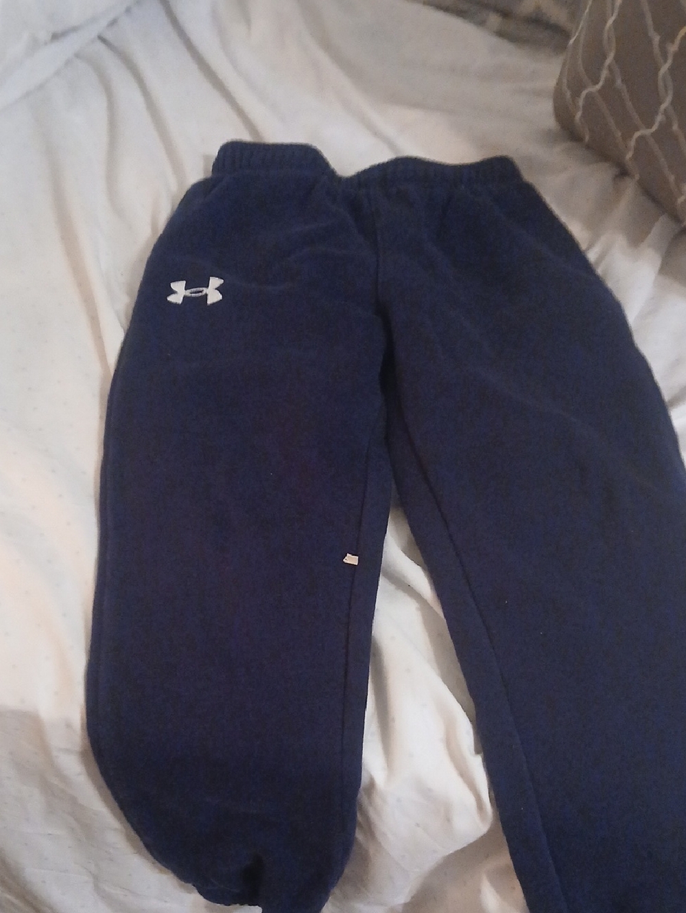 Under Armour Boys Navy Blue Fleece Sweatpants